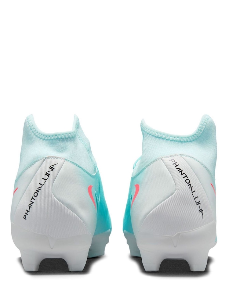 Nike Blue Adults Phantom 2 Luna Academy Pink Ground Football Boots - Image 4 of 9