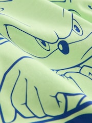 Lime Green Licensed Sonic T-Shirt (3-16yrs) - Image 3 of 4