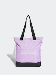 adidas Purple Linear Tote Bag - Image 1 of 5