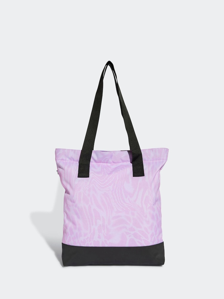 adidas Purple Linear Tote Bag - Image 2 of 5 adidas Purple Linear Tote Bag - Image 2 of 5