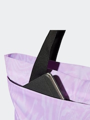 adidas Purple Linear Tote Bag - Image 5 of 5