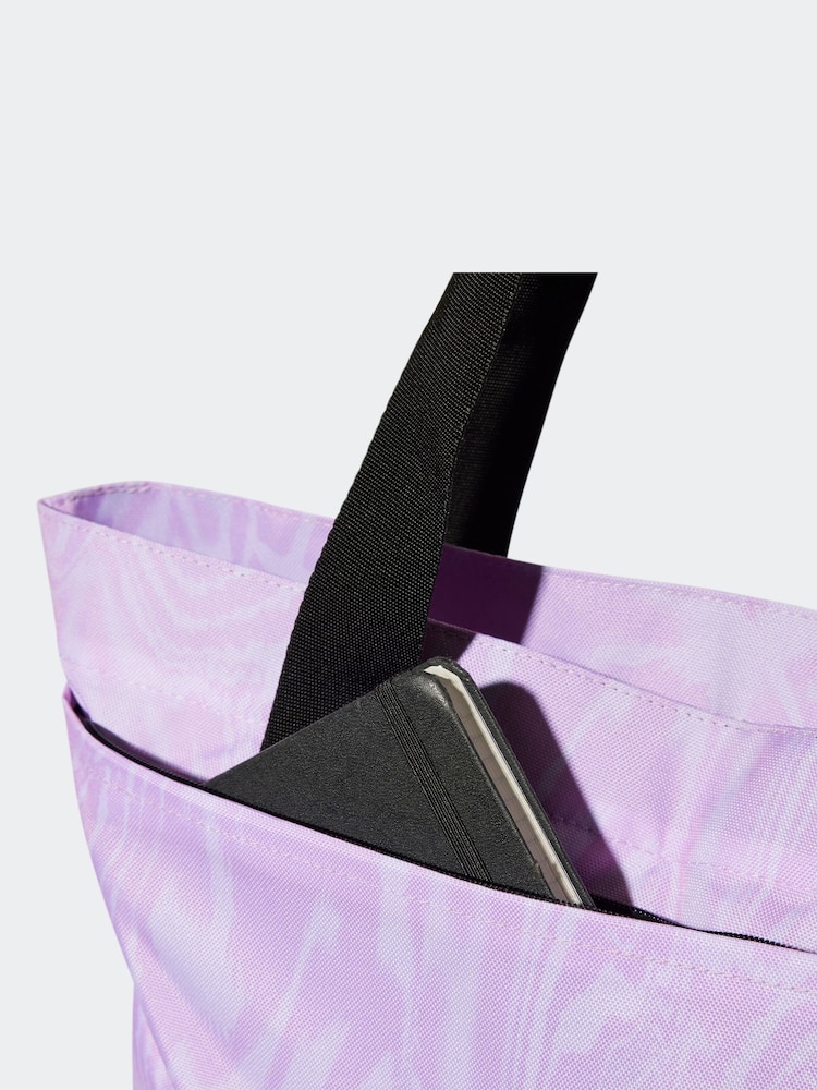 adidas Purple Linear Tote Bag - Image 5 of 5
