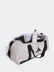 adidas Grey Linear Printed Medium Duffle Bag - Image 3 of 4