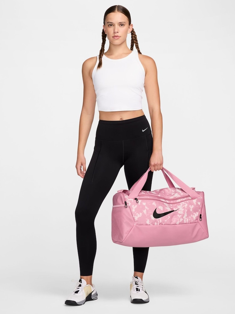 Nike Elemental Pink Printed Brasilia Duffel Bag - Image 2 of 11 Nike Elemental Pink Printed Brasilia Duffel Bag - Image 2 of 11