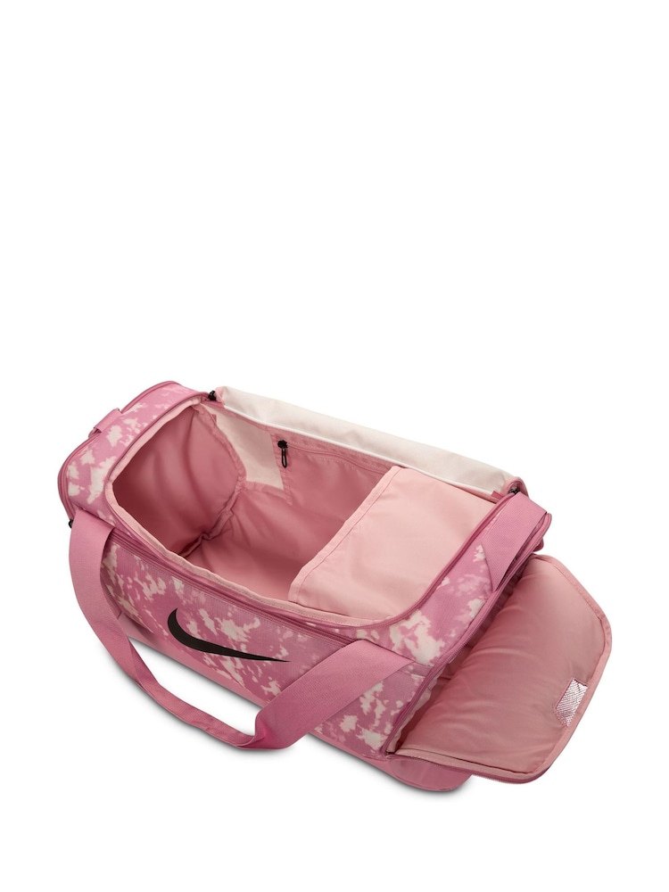 Buy Nike Elemental Pink Printed Brasilia Duffel Bag from the Next