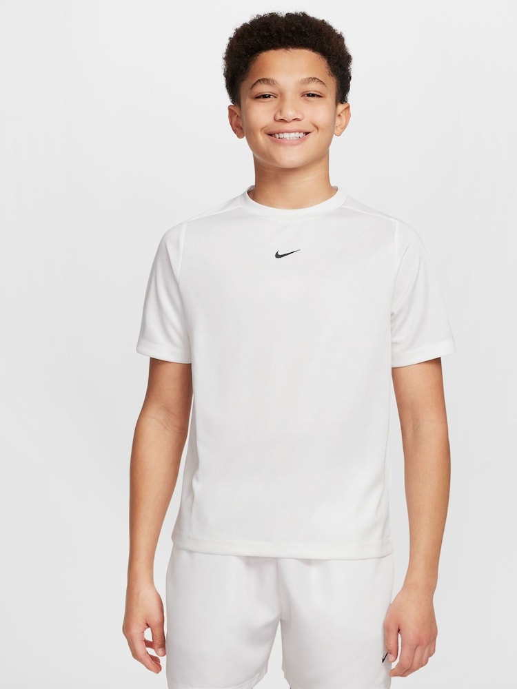Белый - Футболка с короткими рукавами Nike принтом Dri-FIT - Image 1 of 5