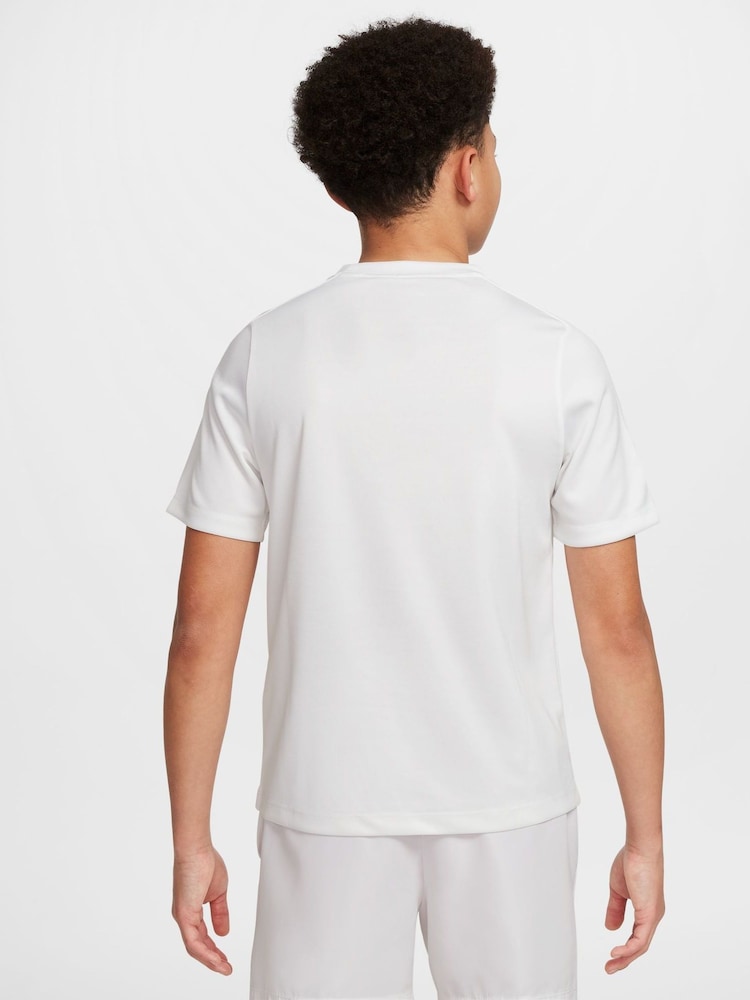 Белый - Футболка с короткими рукавами Nike принтом Dri-FIT - Image 2 of 5