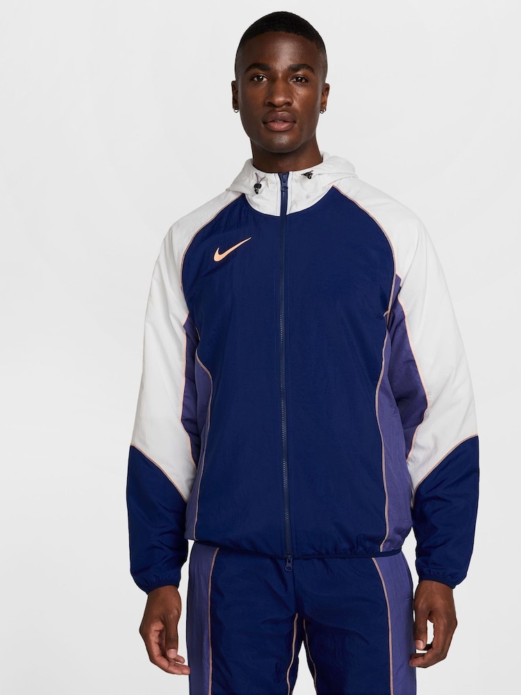 Nike Blue Strike Hooded Training Jacket - Image 1 of 9