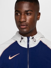 Nike Blue Strike Hooded Training Jacket - Image 4 of 9