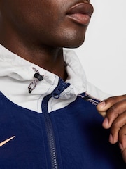 Nike Blue Strike Hooded Training Jacket - Image 5 of 9