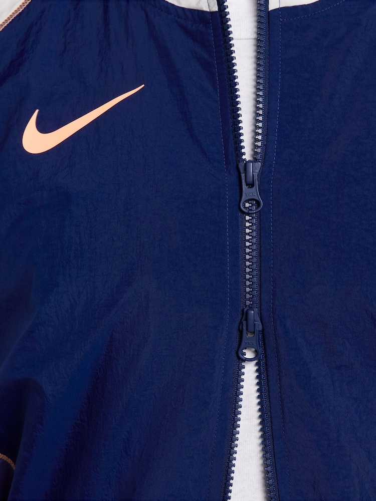 Nike Blue Strike Hooded Training Jacket - Image 9 of 9