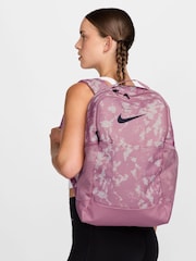 Nike Elemental Pink Printed Brasilia Backpack - Image 1 of 13