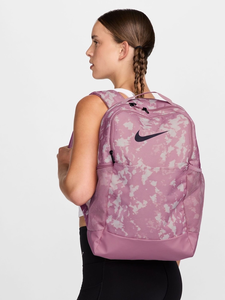 Nike Elemental Pink Printed Brasilia Backpack - Image 1 of 13