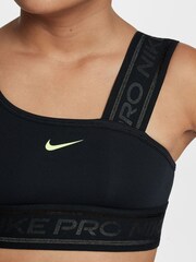 Nike Blue Pro Swoosh Dri-FIT Asymmetrical Sports Bra - Image 4 of 5