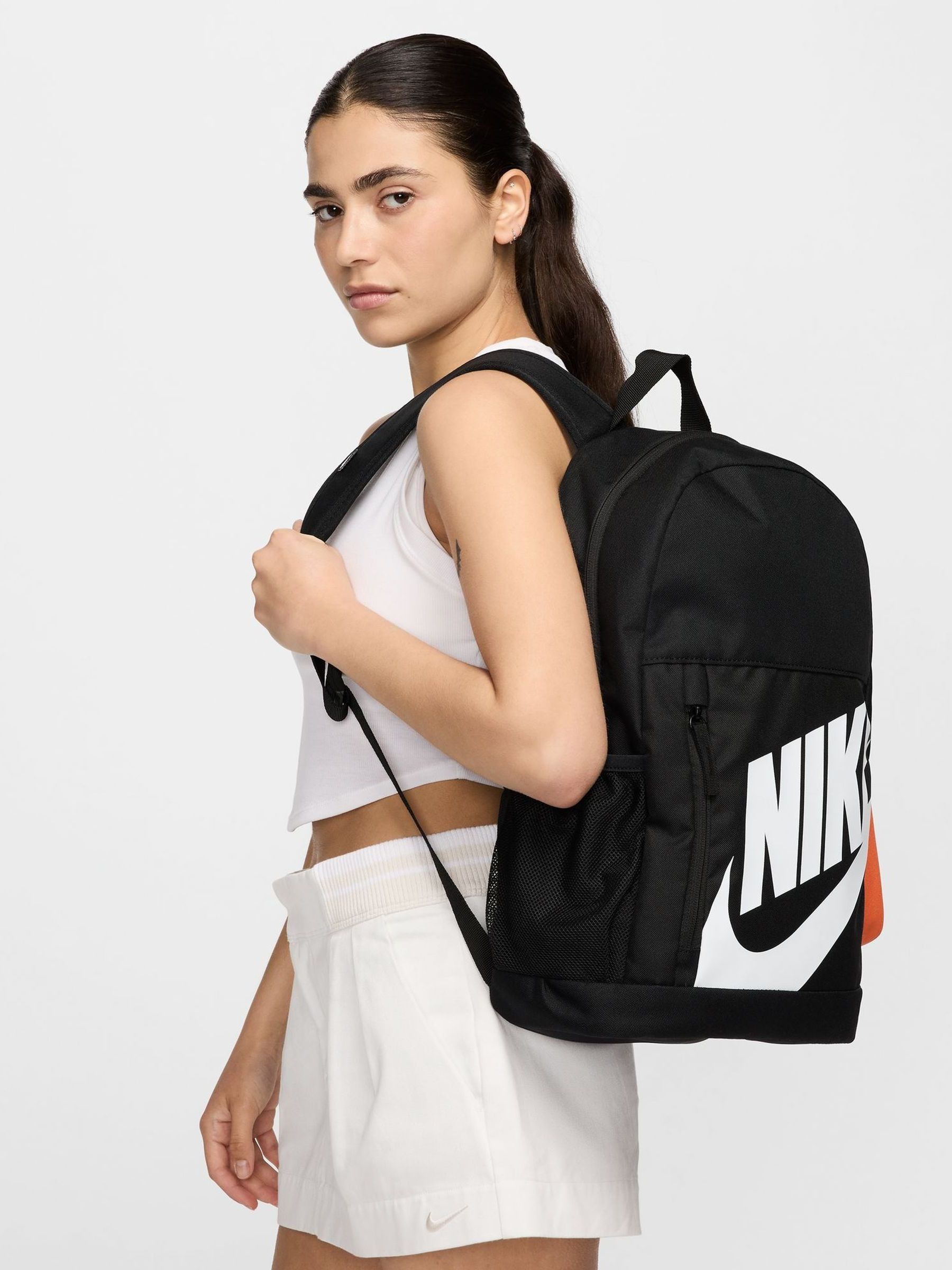 black nike bag with pencil case