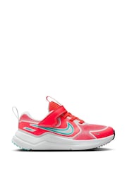 Nike Crimson Red Grey Junior Cosmic Running Trainers - Image 1 of 11