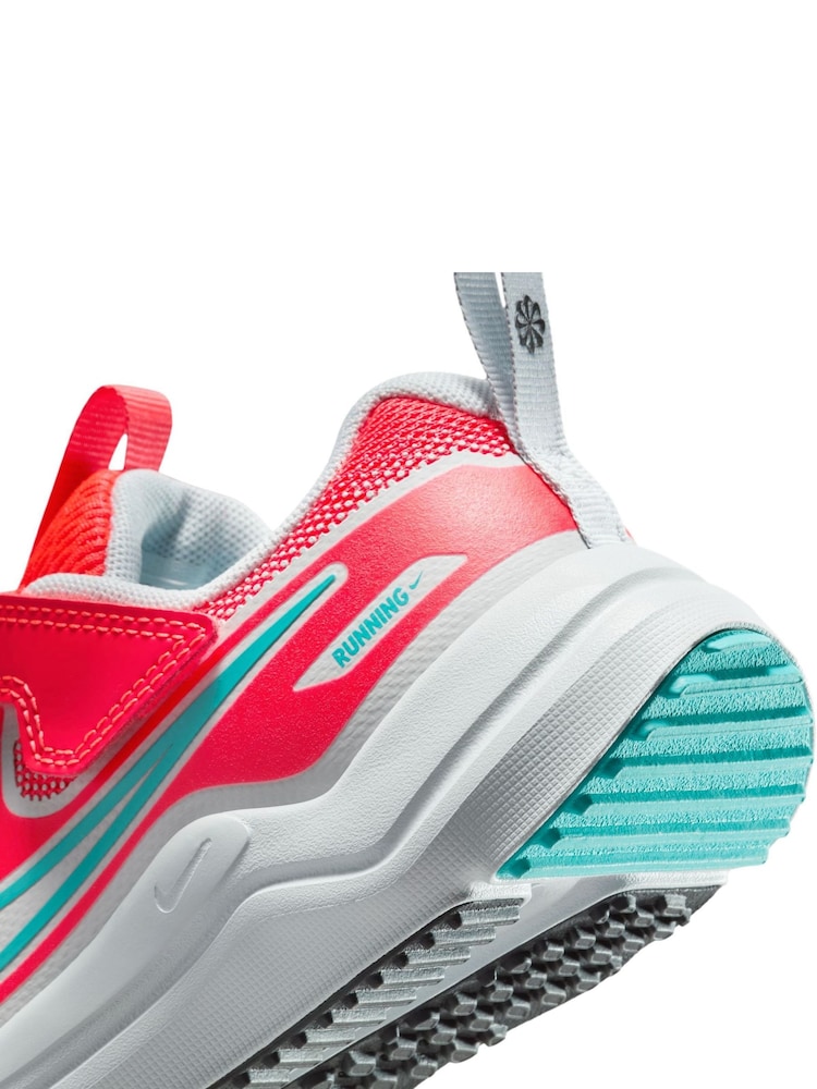 Nike Crimson Red Grey Junior Cosmic Running Trainers - Image 11 of 11