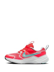 Nike Crimson Red Grey Junior Cosmic Running Trainers - Image 2 of 11