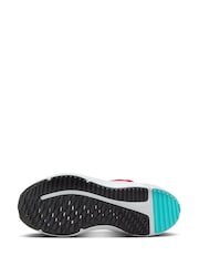 Nike Crimson Red Grey Junior Cosmic Running Trainers - Image 9 of 11