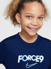 Nike Blue Erling Haaland Force 9 Academy Training T-Shirt - Image 3 of 7
