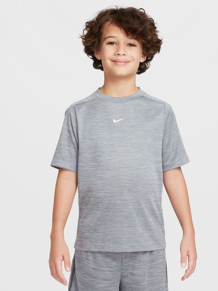 Дымчатый серый  - Футболка с короткими рукавами Nike принтом Dri-FIT - Image 1 of 5