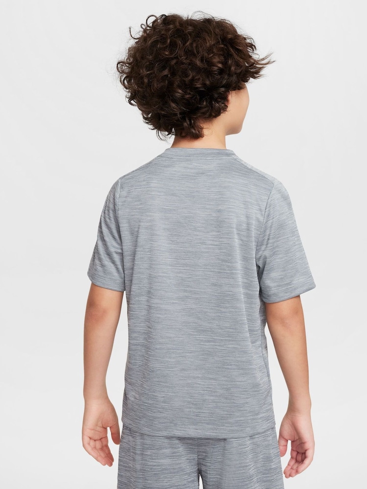Nike Smoke Grey Dri-FIT Short Sleeve T-Shirt - Image 2 of 5 Nike Smoke Grey Dri-FIT Short Sleeve T-Shirt - Image 2 of 5