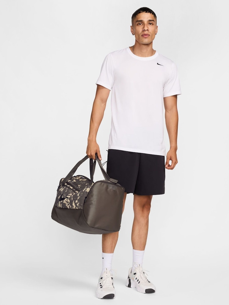 Nike Brown Printed Brasilia Duffel Bag - Image 9 of 9