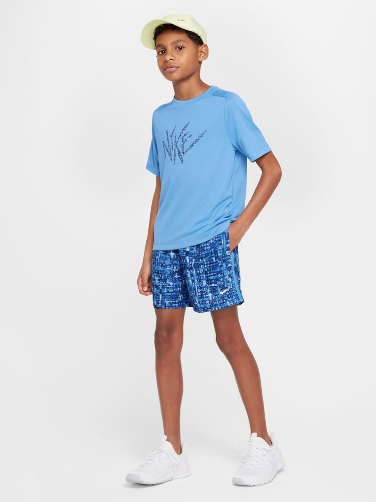 Nike Royal Blue Multi Dri-FIT Shorts - Image 7 of 7