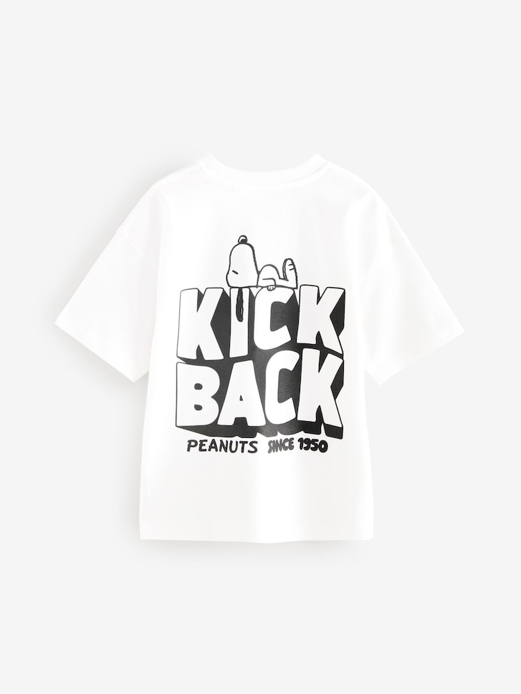 White Snoopy 100% Cotton T-Shirt (3-16yrs) - Image 2 of 4