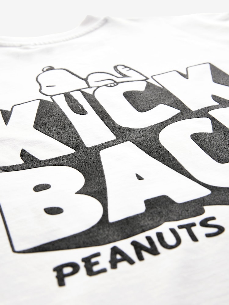 White Snoopy 100% Cotton T-Shirt (3-16yrs) - Image 4 of 4