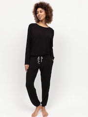 Cyberjammies Black Slouch Jersey Pyjama Set - Image 2 of 3