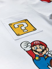 White Mario Gaming T-Shirt (3-16yrs) - Image 4 of 4