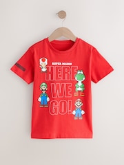 Red Mario Gaming T-Shirt (3-16yrs) - Image 1 of 4