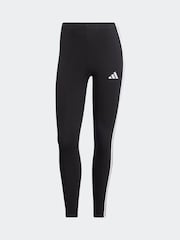 adidas Black 3 Stripe Leggings - Image 11 of 11