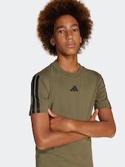 adidas Green Essentials 3 Stripes 100% Cotton T-Shirt - Image 5 of 6