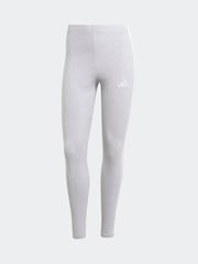adidas Grey 3 Stripe Leggings - Image 5 of 5