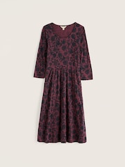 Seasalt Cornwall Purple Tall Enor 3/4 Sleeve Dress - Image 4 of 4