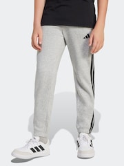 Cinza - Calças de corrida de lã adidas 3 Stripe - Imagem 3 de 8