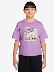 Nike Rush Lilac Flower Photographic T-Shirt - Image 1 of 3