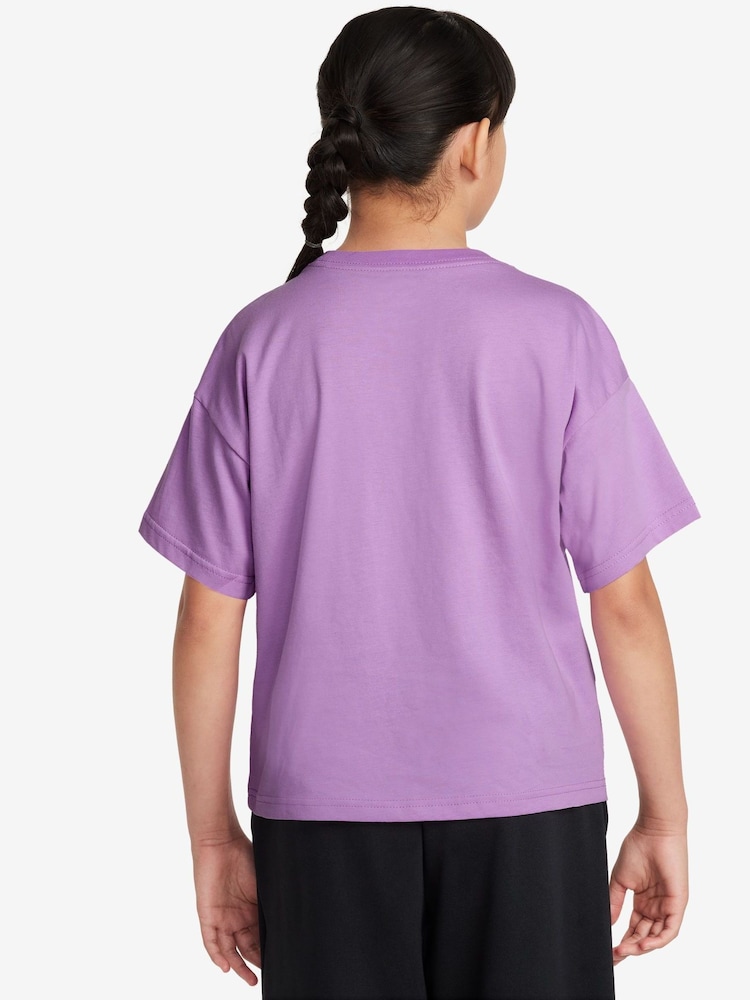 Nike Rush Lilac Flower Photographic T-Shirt - Image 2 of 3