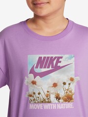 Nike Rush Lilac Flower Photographic T-Shirt - Image 3 of 3