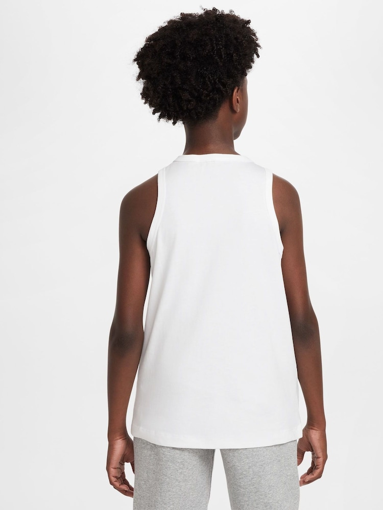 Nike White Sportswear 100% Cotton  Vest - Image 2 of 3
