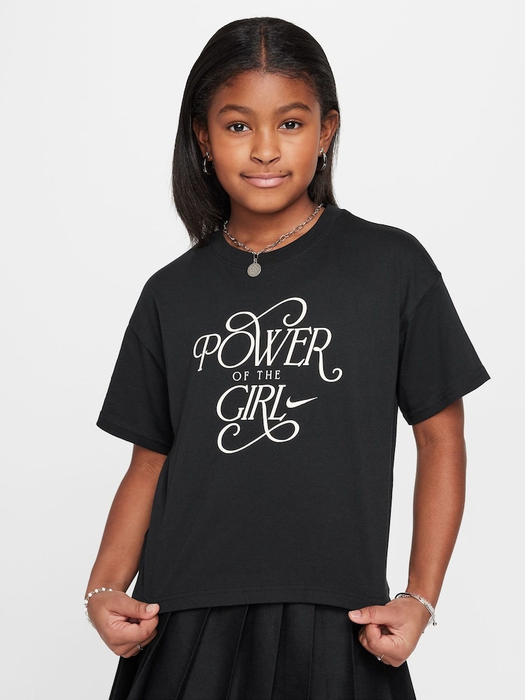 Черный - Nike Power Graphic T-Shirt - Image 1 of 5