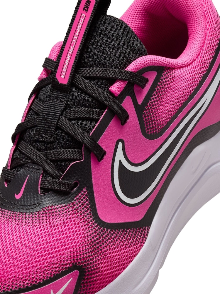 Nike Fuschia Pink/Black Youth Cosmic Running Trainers - Image 11 of 11