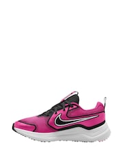Nike Fuschia Pink/Black Youth Cosmic Running Trainers - Image 2 of 4