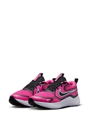 Nike Fuschia Pink/Black Youth Cosmic Running Trainers - Image 5 of 11