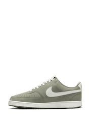 Nike Green/White Court Vision Low Trainers - Image 4 of 10