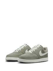 Nike Green/White Court Vision Low Trainers - Image 5 of 10