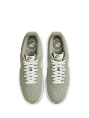 Nike Green/White Court Vision Low Trainers - Image 7 of 10