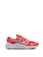 Nike Crimson Red Grey Youth Cosmic Running Trainers - Image 1 of 11